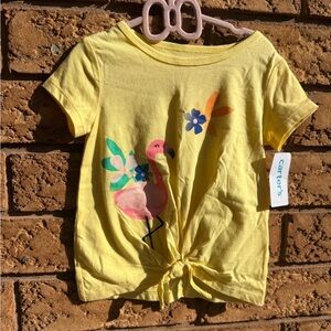 4/$25 • Carters Flamingo Print Tie Cotton Top‎